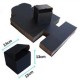 Κουτί Συσκευασίας Μαύρο Τετράγωνο 13x13x13cm - Μικρό Μέγεθος