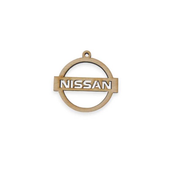 Ξύλινο στοιχείο για μπρελόκ Nissan